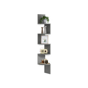 5-Tier Wall-Mounted Corner Shelf