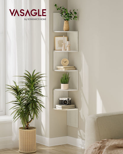 5-Tier Corner Shelf Wall Mount - HWLEXTRA 