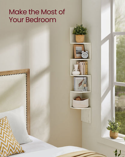 5-Tier Corner Shelf Wall Mount - HWLEXTRA 