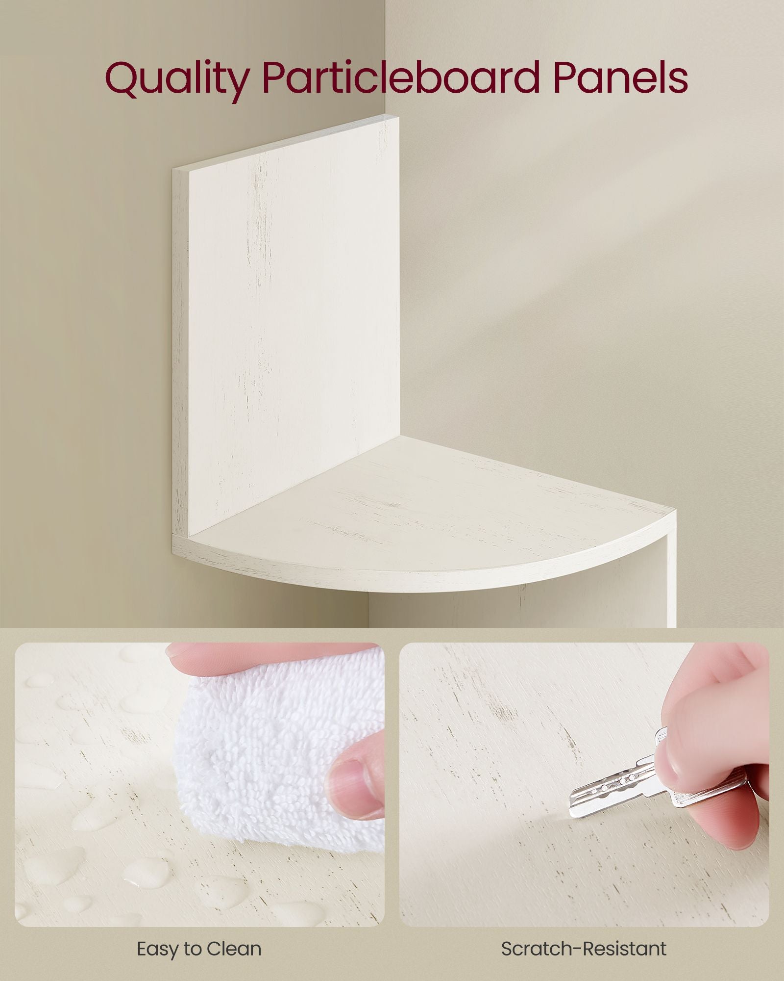 5-Tier Corner Shelf Wall Mount - HWLEXTRA 