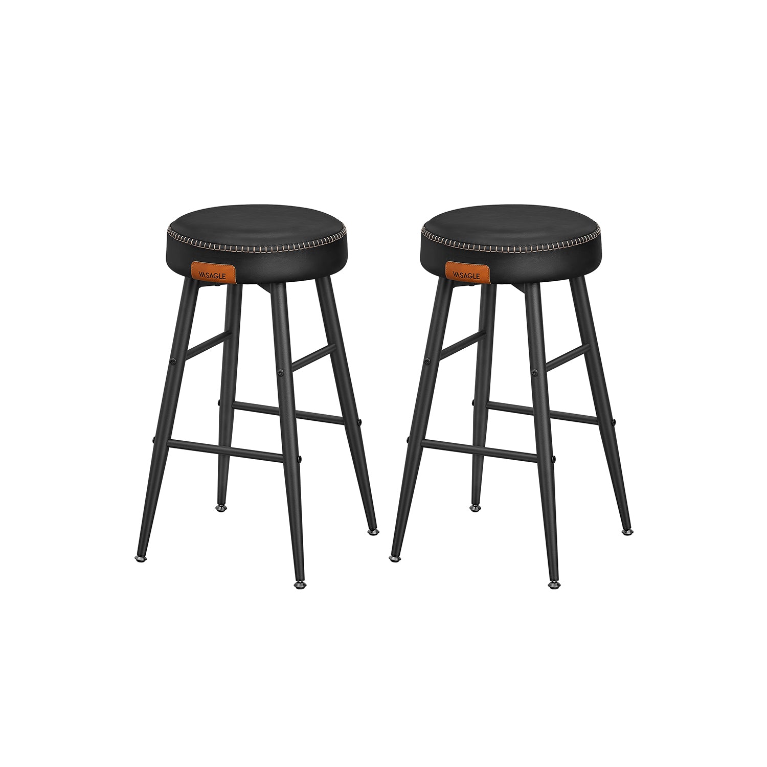 EKHO Collection - Counter Stools Set of 2, Ink Black