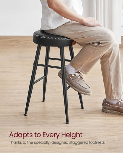 EKHO Collection - Counter Stools Set of 2, Ink Black
