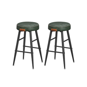EKHO Collection - Counter Stools Set of 2, Forest Green