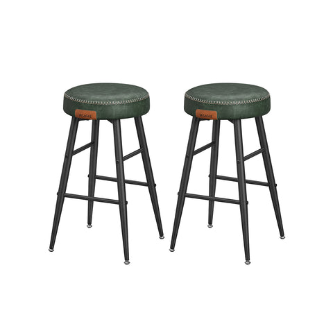 EKHO Collection - Counter Stools Set of 2, Forest Green