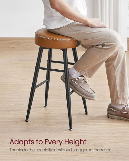 EKHO Collection - Counter Stools Set of 2, Camarel Brown