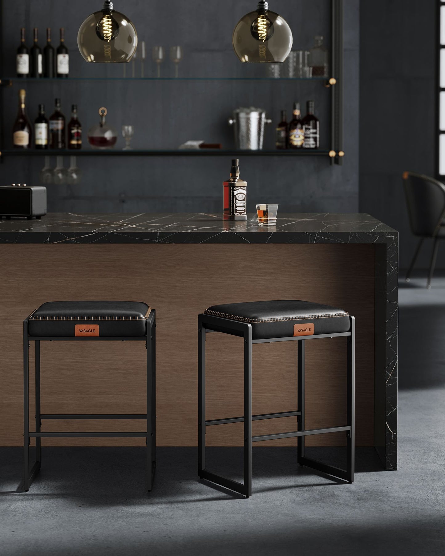 EKHO Collection - Counter Height Bar Stools Set of Two