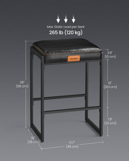 EKHO Collection - Counter Height Bar Stools Set of Two