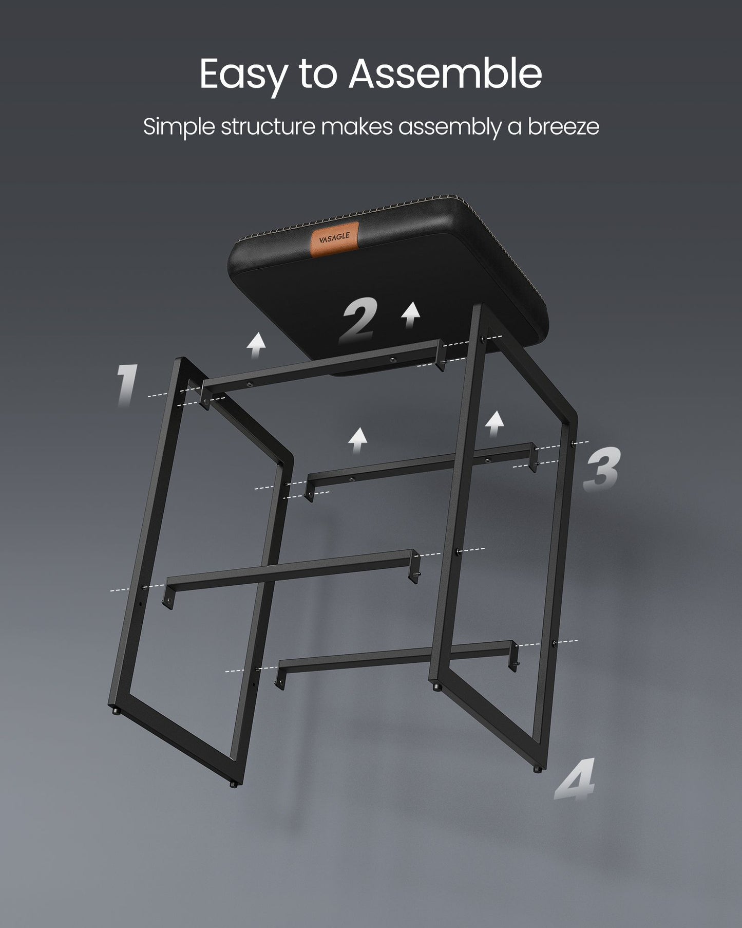 EKHO Collection - Counter Height Bar Stools Set of Two