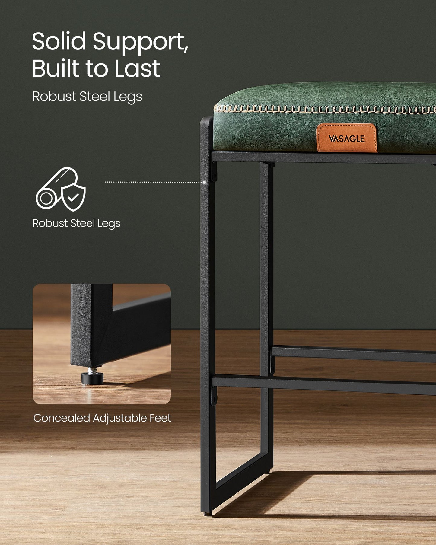 EKHO Collection - Counter Height Bar Stools Set of Two