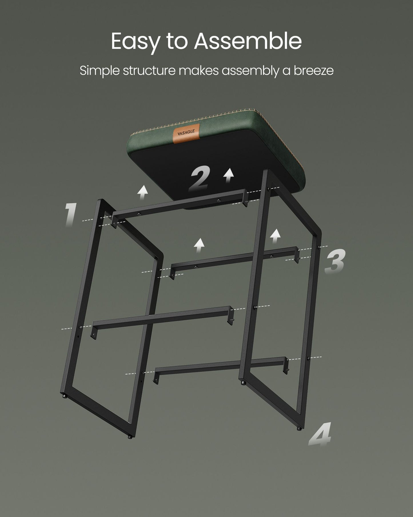 EKHO Collection - Counter Height Bar Stools Set of Two