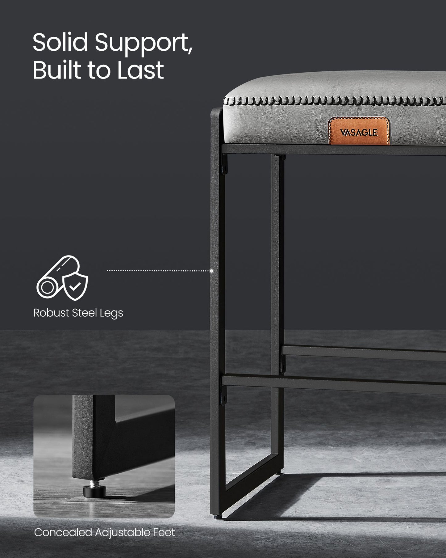 EKHO Collection - Counter Height Bar Stools Set of Two