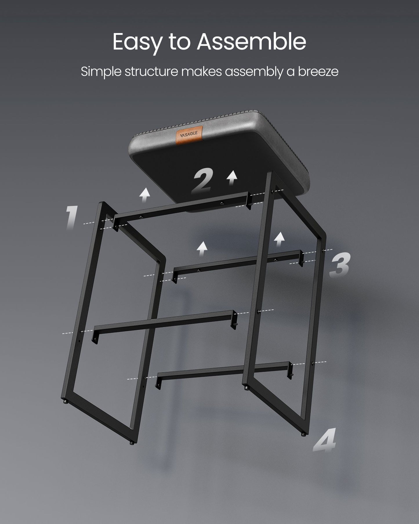 EKHO Collection - Counter Height Bar Stools Set of Two