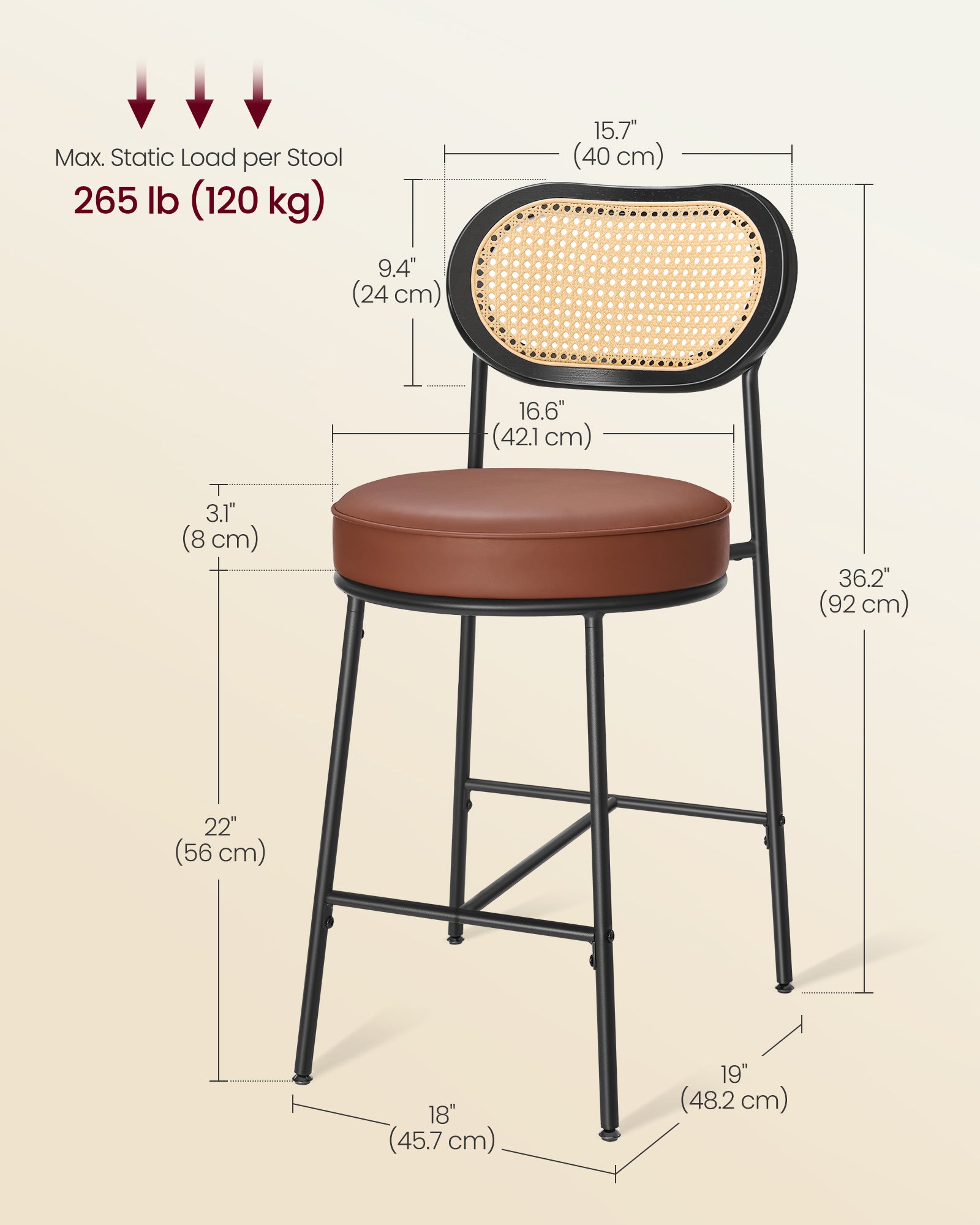 Bar Stools Set of 4 - image 4