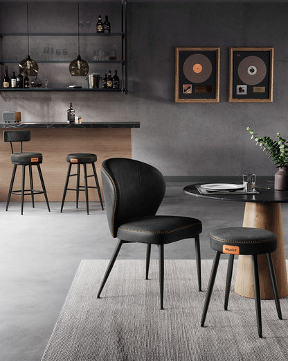 EKHO Collection - Bar Stools Set of 2, 25.6-Inch Tall