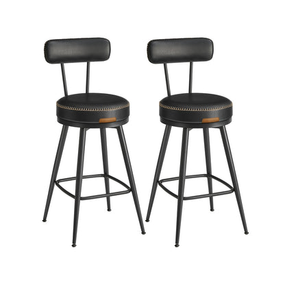 EKHO Collection - Bar Stools Set of 2, 25.6-Inch Tall
