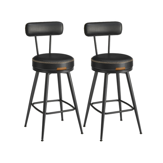 EKHO Collection - Bar Stools Set of 2, 25.6-Inch Tall