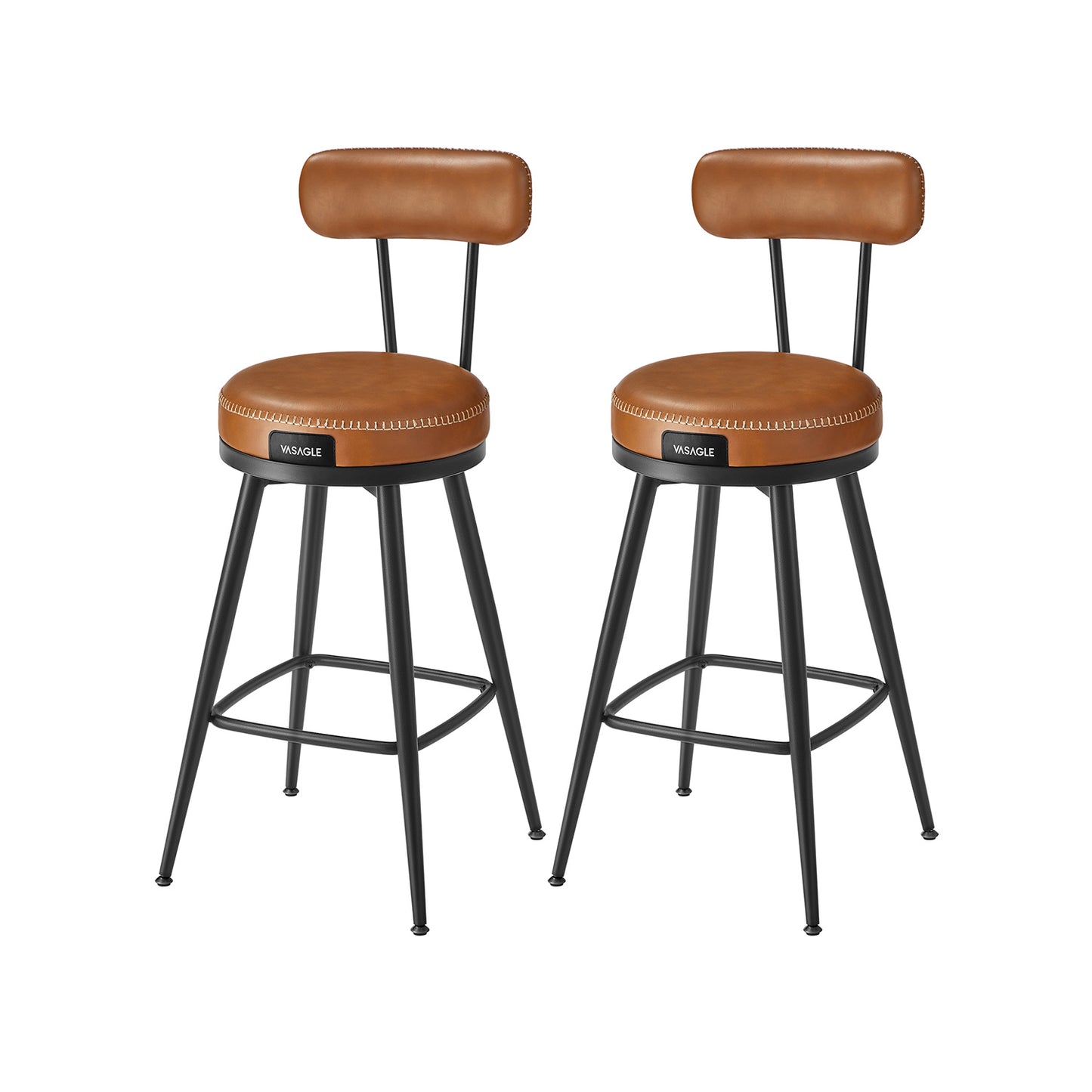 EKHO Collection - Bar Stools Set of 2, 25.6-Inch Tall