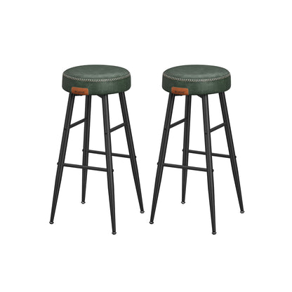 EKHO Collection - Bar Stools Set of 2, Forest Green
