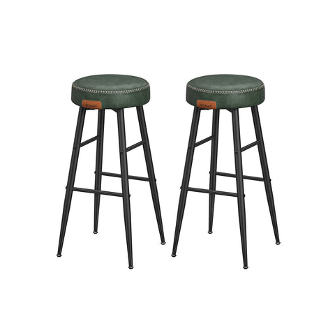 EKHO Collection - Bar Stools Set of 2, Forest Green