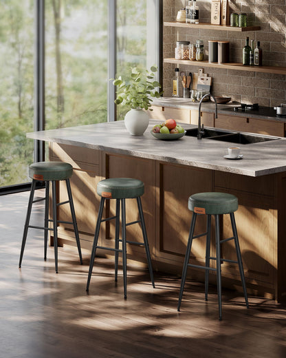 EKHO Collection - Bar Stools Set of 2, Forest Green