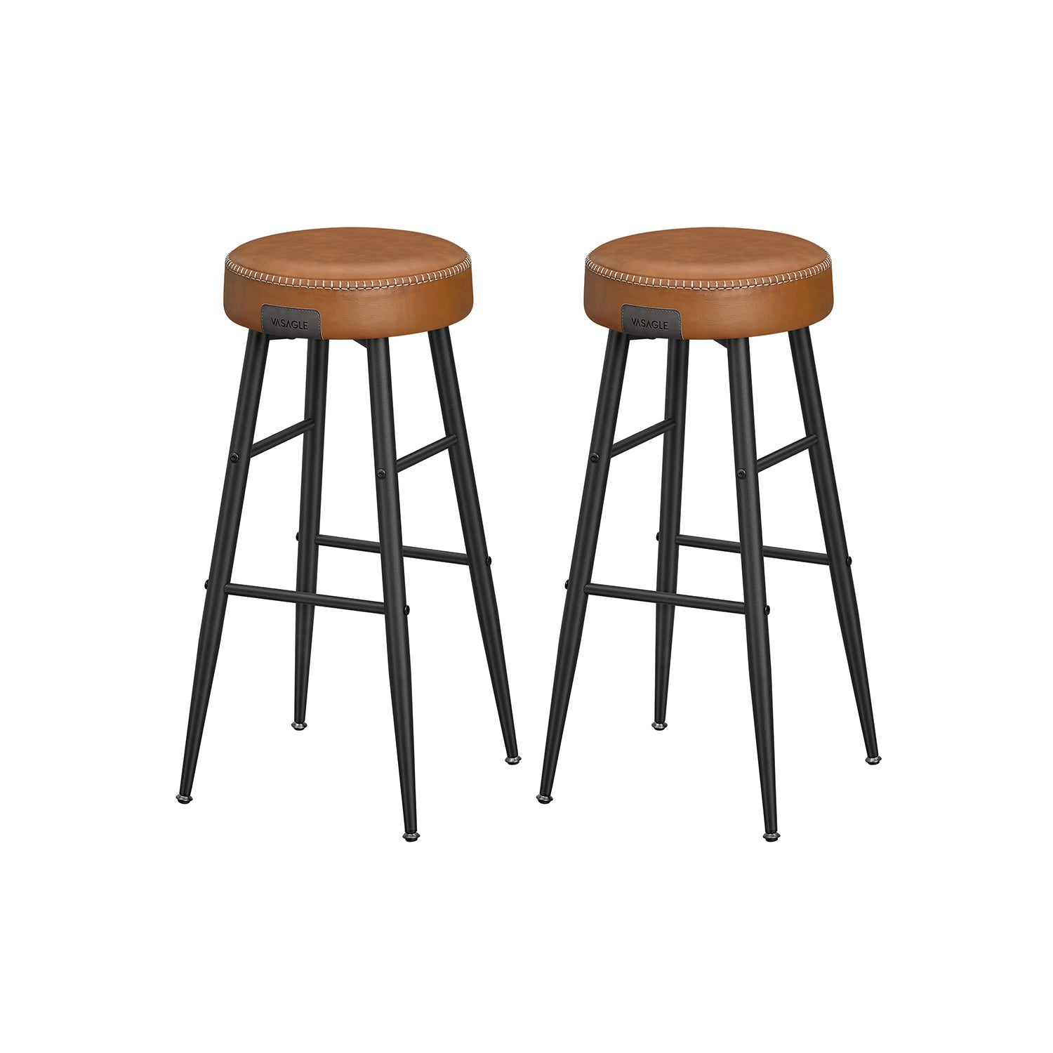 EKHO Collection - Bar Stools Set of 2, Camarel Brown