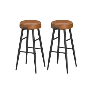 EKHO Collection - Bar Stools Set of 2, Camarel Brown