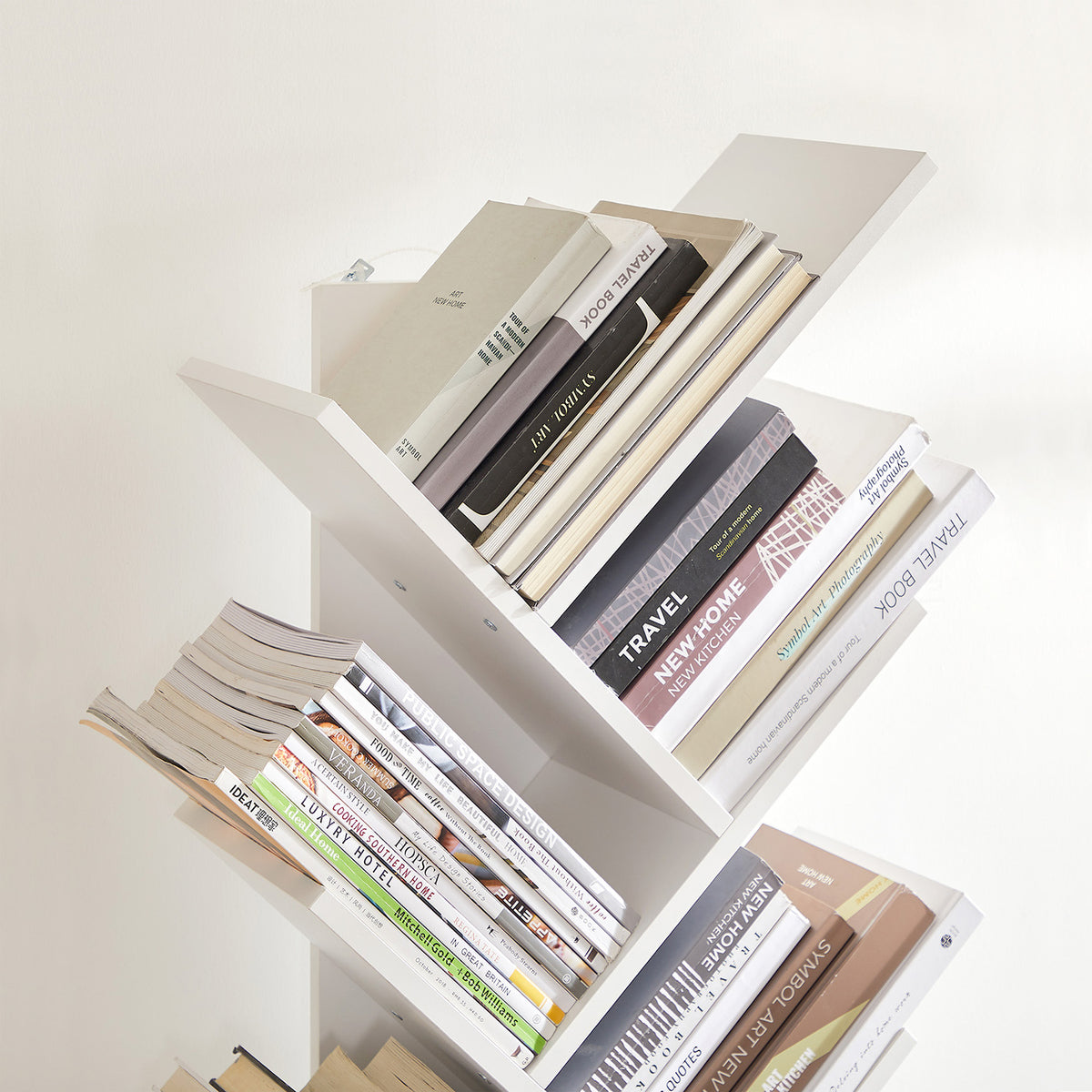 Tree Style Bookshelf | 8-Tier Floor Standing Bookcase