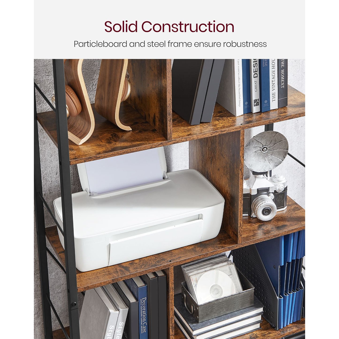 5 Tier Shelving Unit with Open Compartments