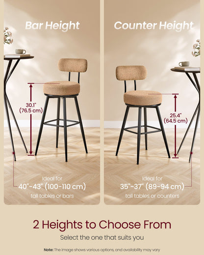 360° Swivel Bar Stools Set of 2 - image 2