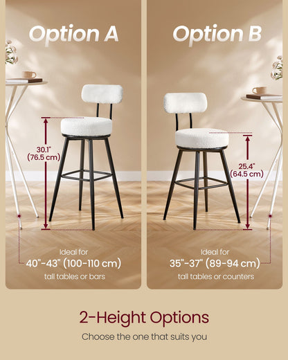 360° Swivel Bar Stools Set of 4 - image 2