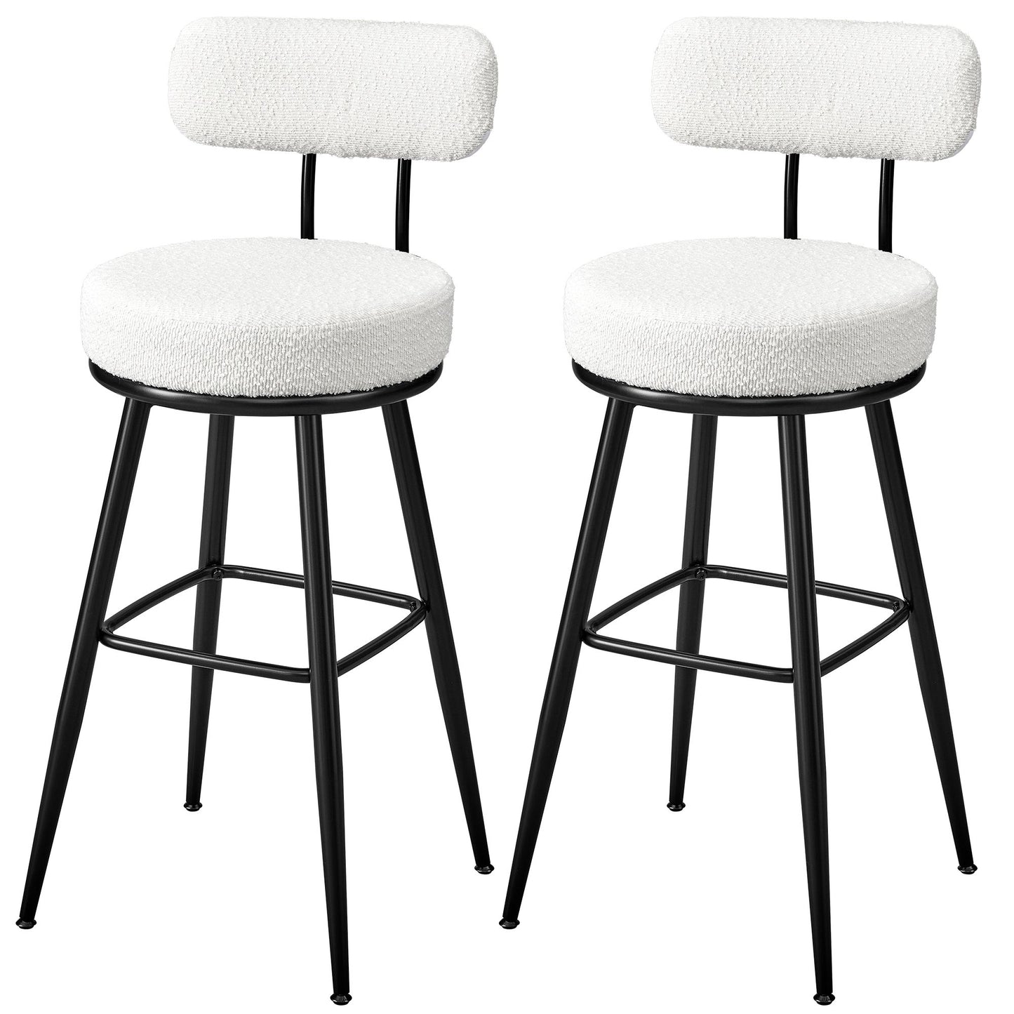 360° Swivel Bar Stools Set of 2 - image 4