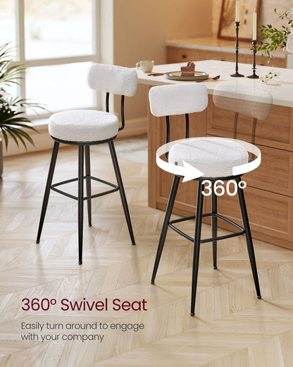360° Swivel Bar Stools Set of 4 - image 6