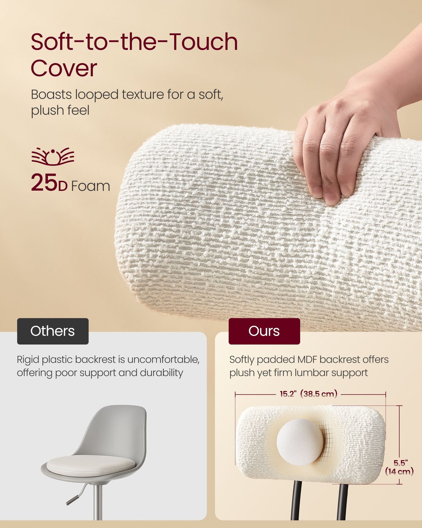 360° Swivel Bar Stools Set of 4 - image 8