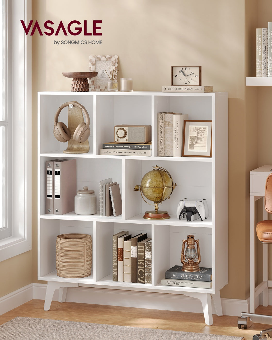 Mid-Century Modern 8-Cube Bookshelf - image 2