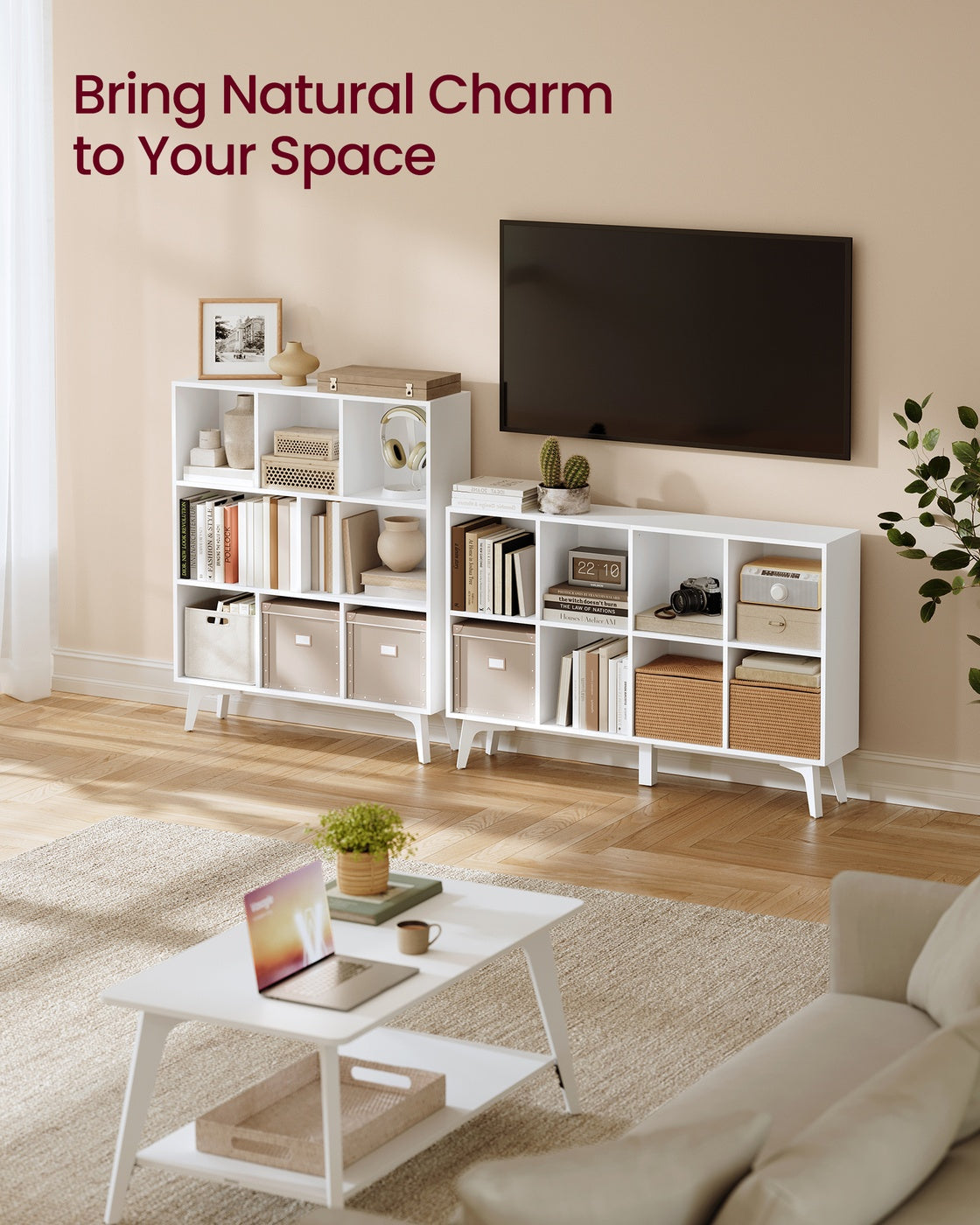 Mid-Century Modern 8-Cube Bookshelf - image 7