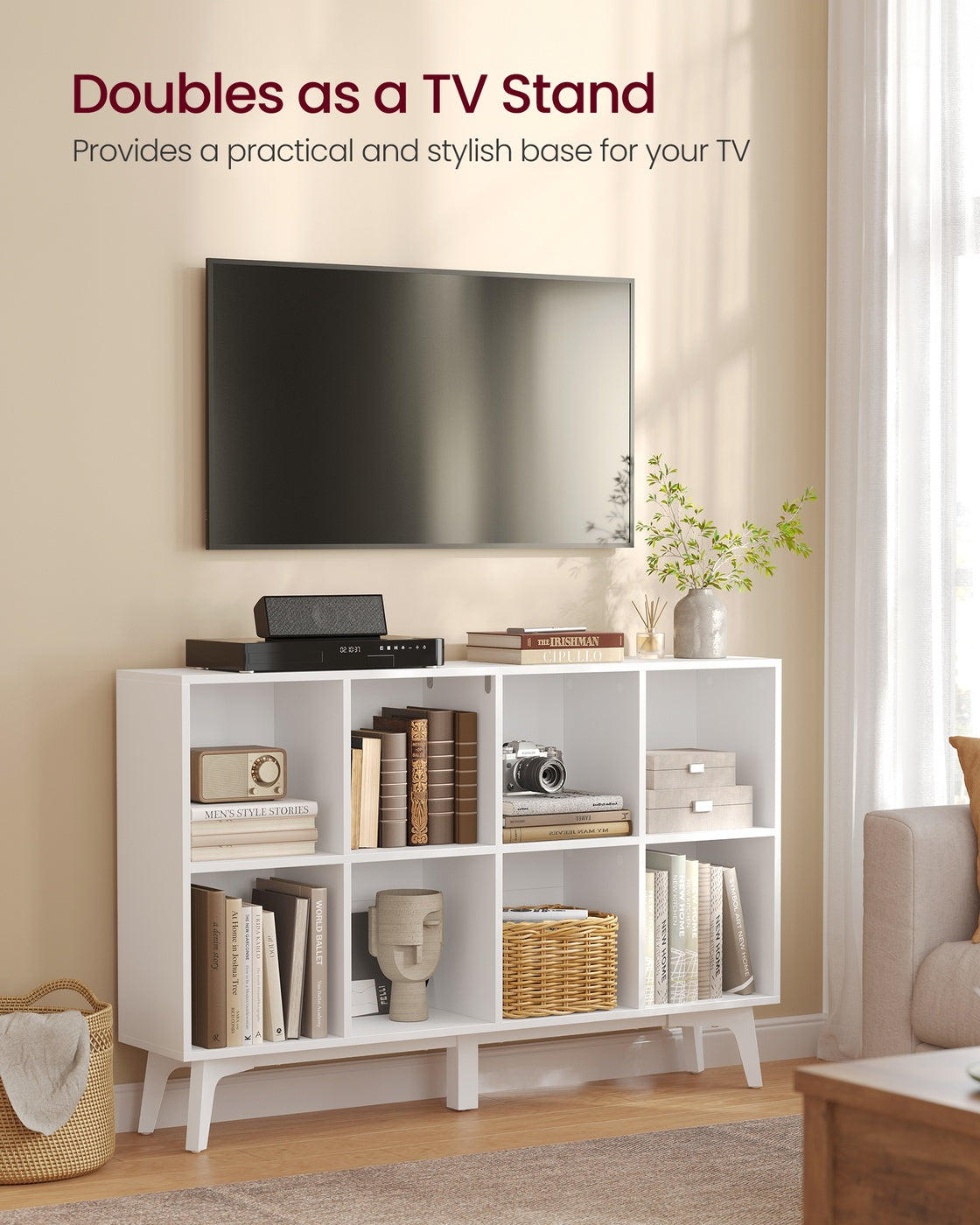 Mid-Century Modern 8-Cube Bookshelf - image 10