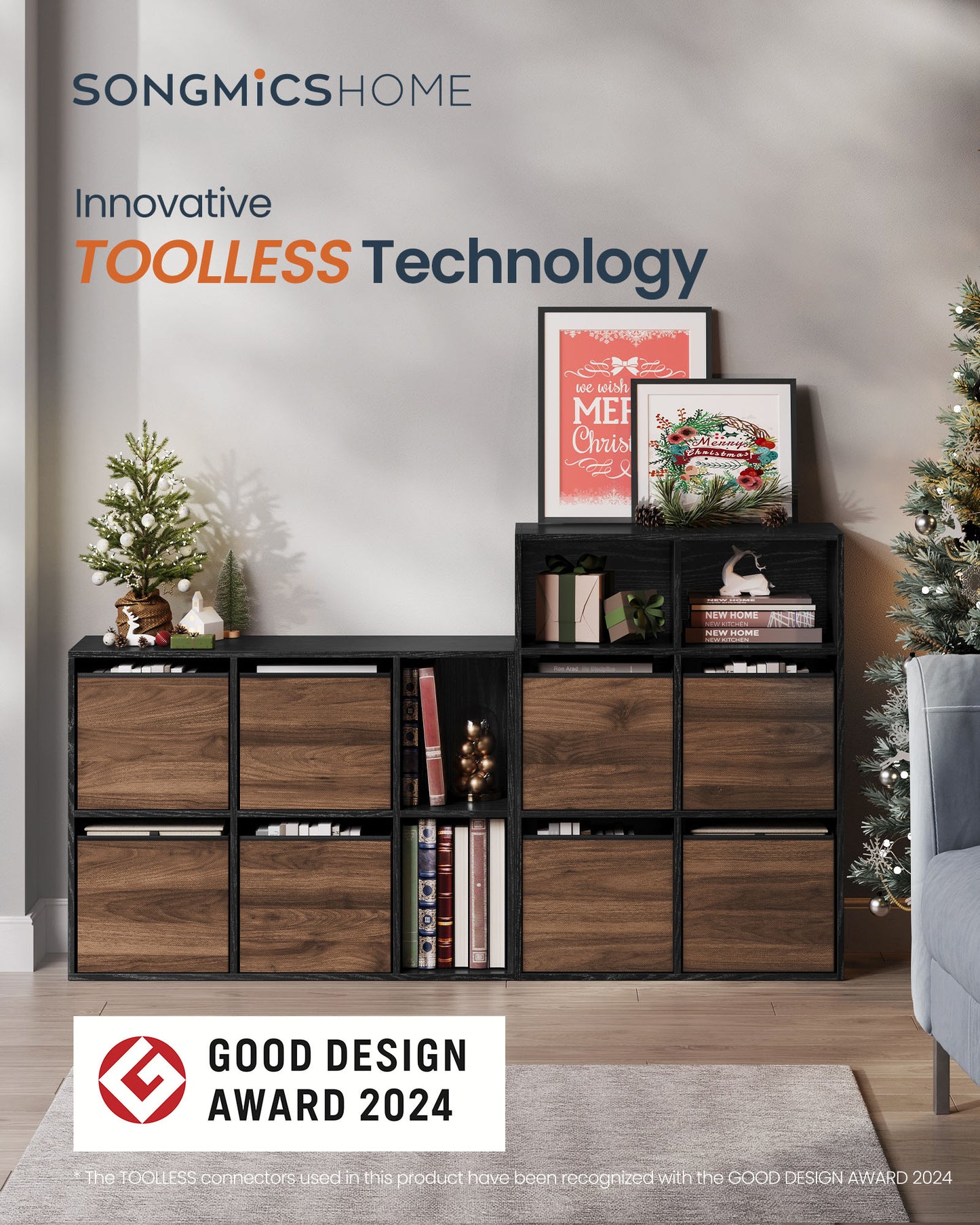 Superfast Toolless Assembly-Cube Storage Organizer