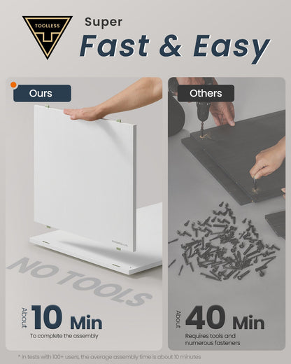 Superfast Toolless Assembly-Cube Storage Organizer