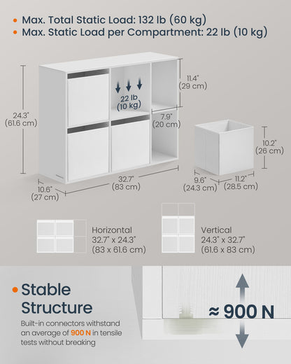 Superfast Toolless Assembly-Cube Storage Organizer