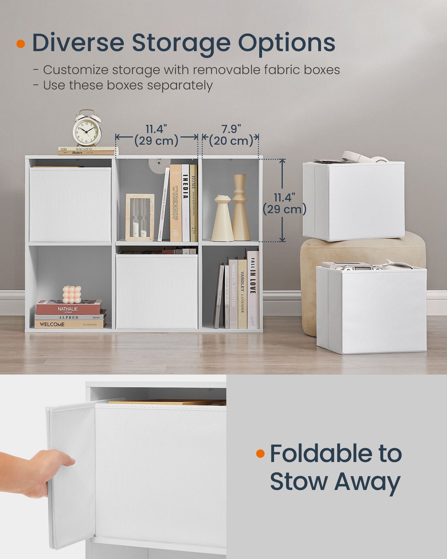 Superfast Toolless Assembly-Cube Storage Organizer