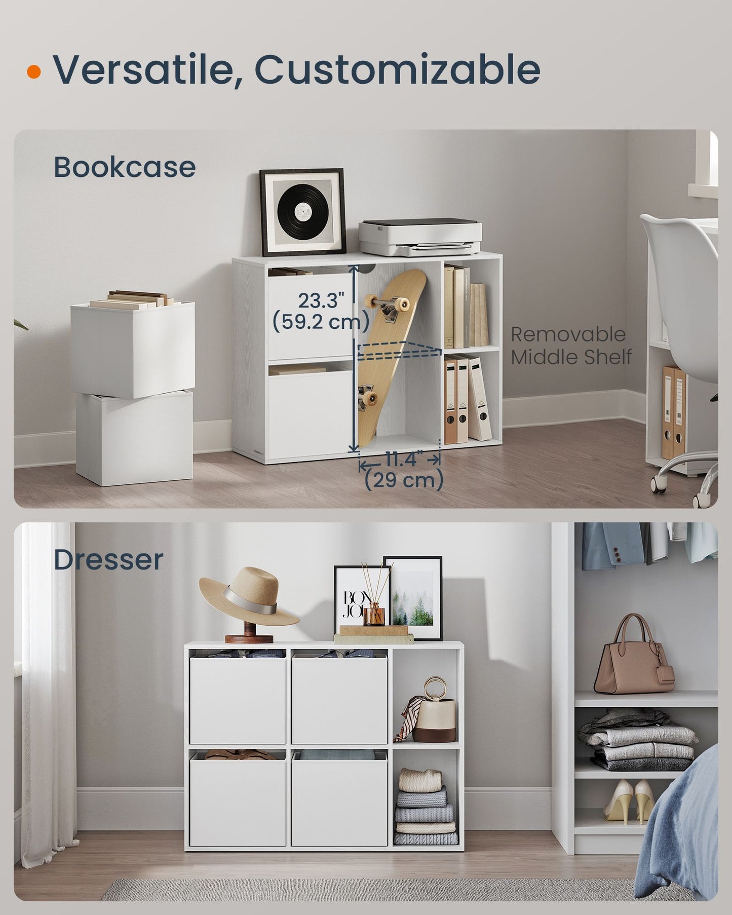 Superfast Toolless Assembly-Cube Storage Organizer