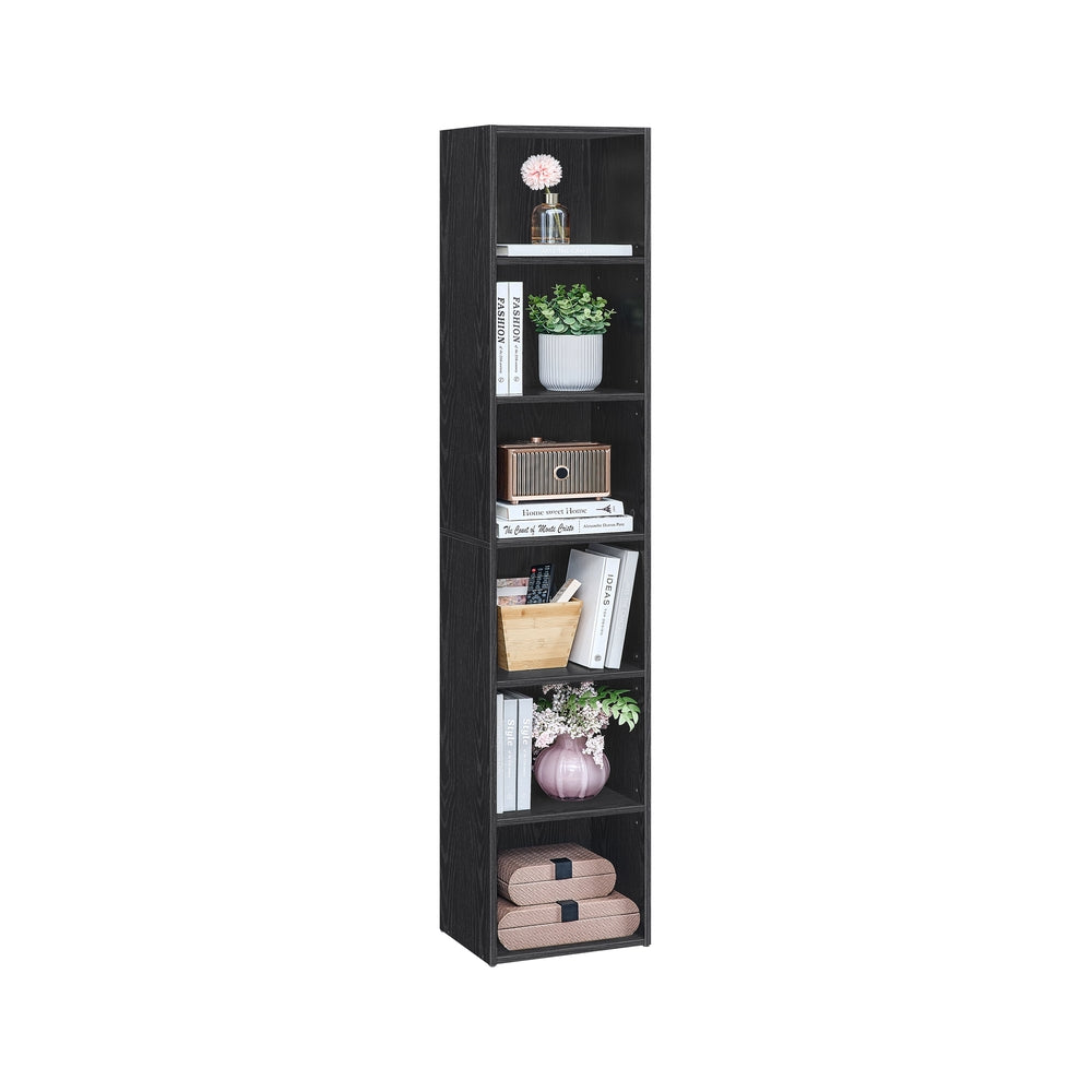Bookshelf, 4-Tier, 9.4 x 11.8 x 41.7 Inches, Ebony Black - image 29