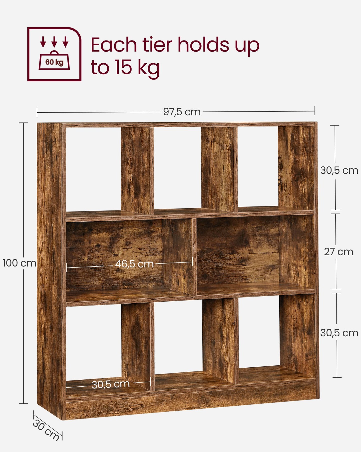 Wooden Free Standing Bookcase - image 15