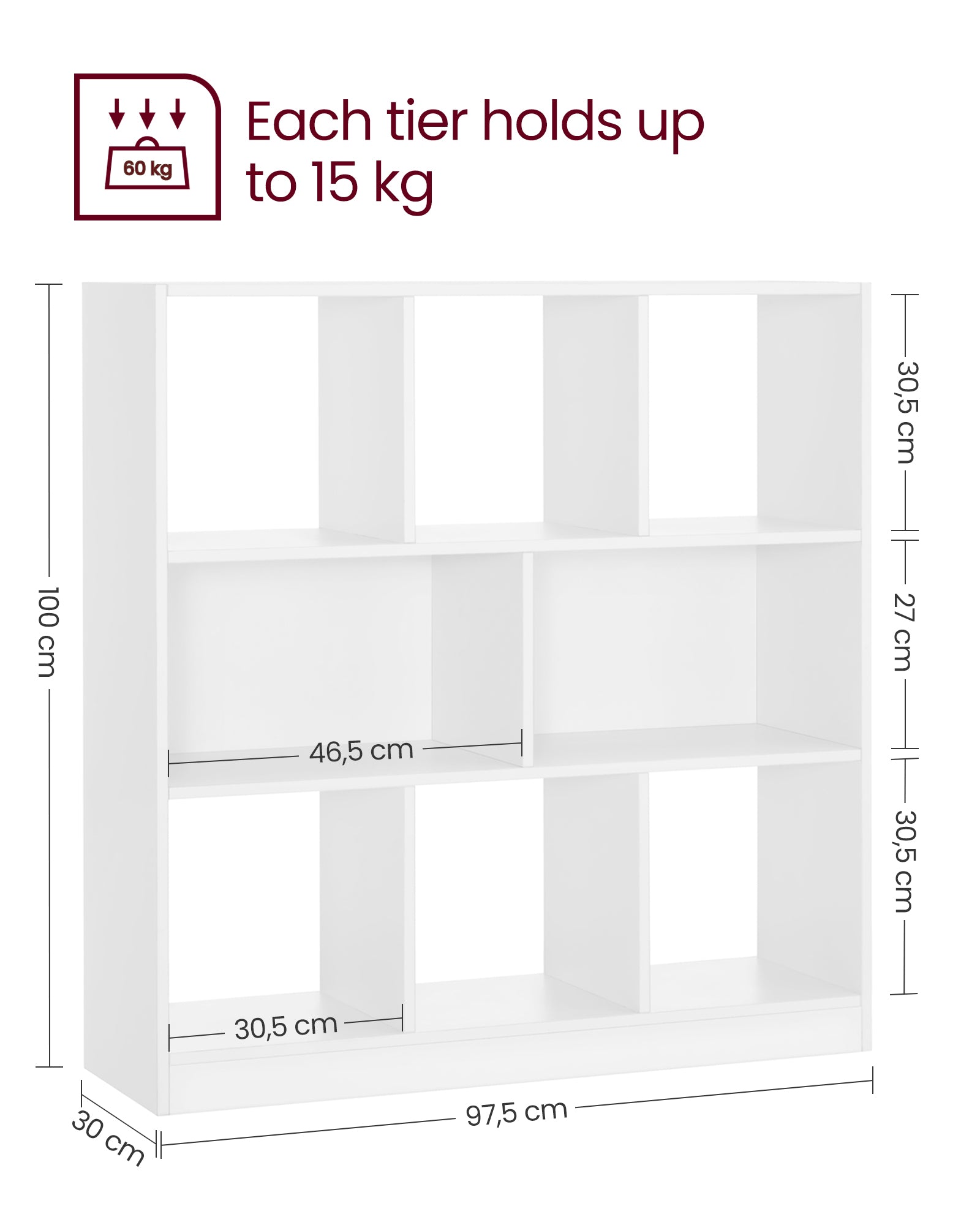 Wooden Free Standing Bookcase - image 6