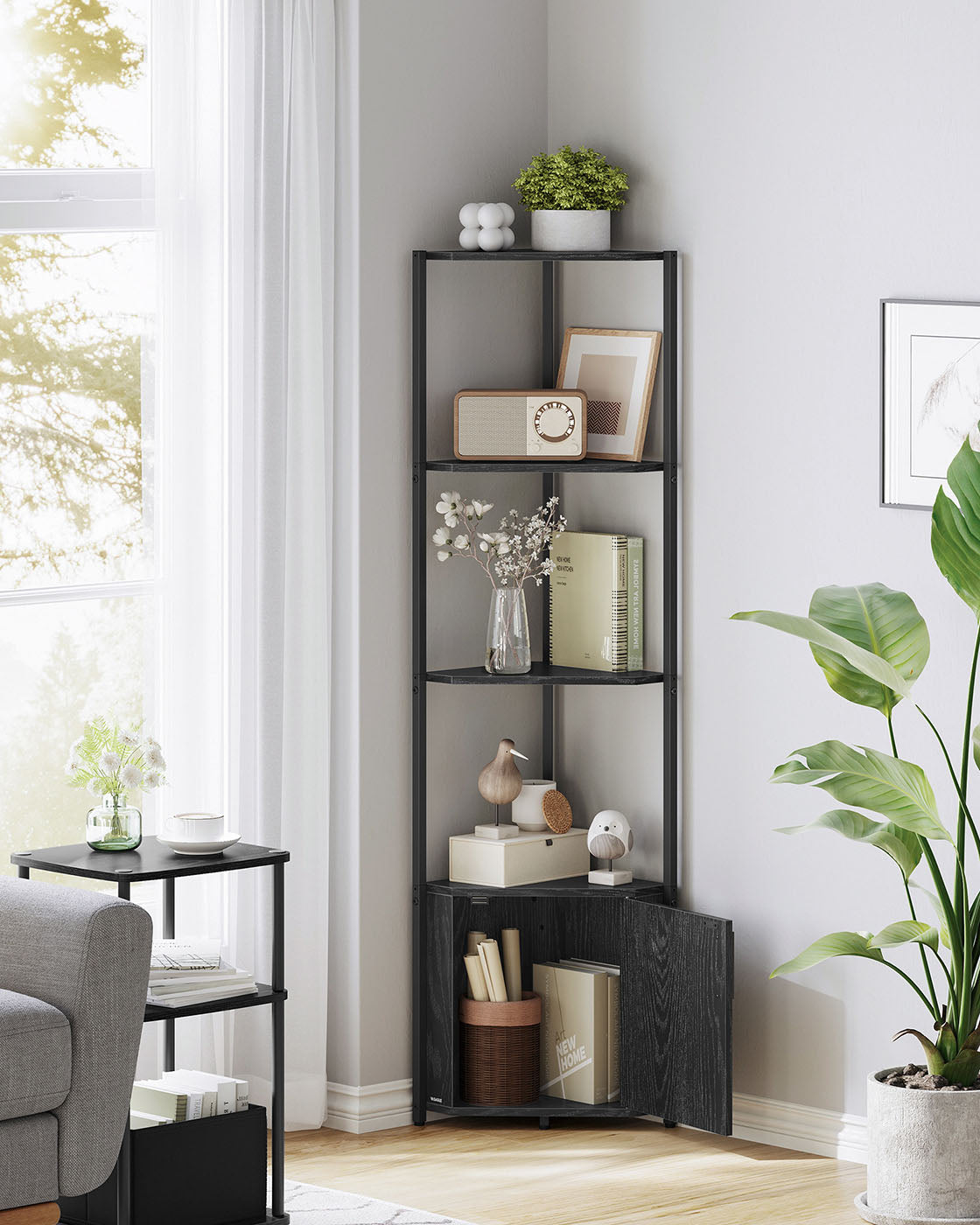 5-Tier Corner Shelving Unit
