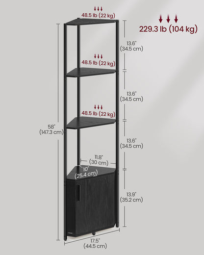 5-Tier Corner Shelving Unit