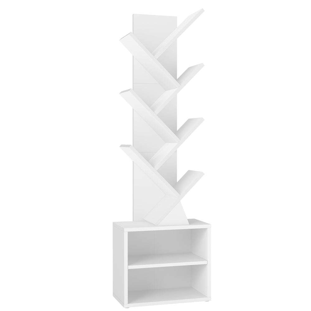 Modern tree bookshelf with cabinet - image 9