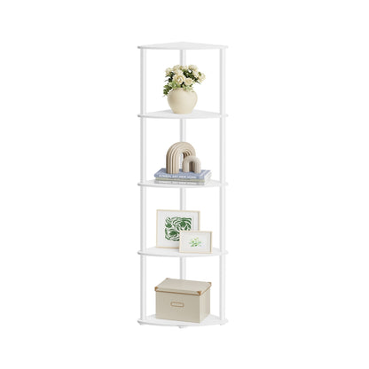 Corner Shelf, Superfast Toolless Assembly, 5-Tier Corner Standing Shelf, Corner Shelf Stand