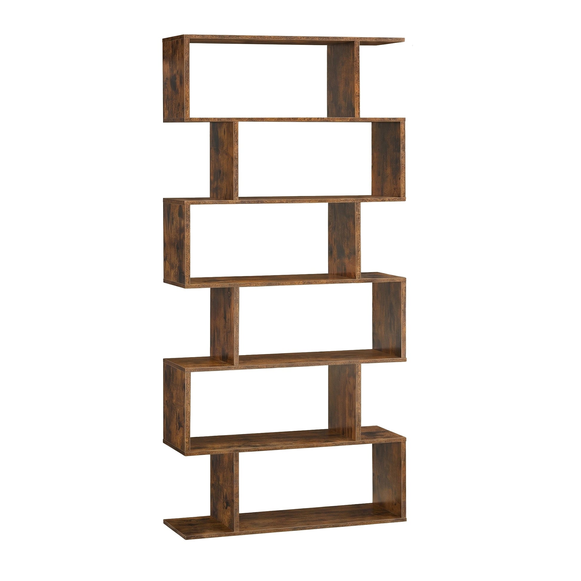 Bookshelf, 6-Tier Bookcase, Room Divider - image 1