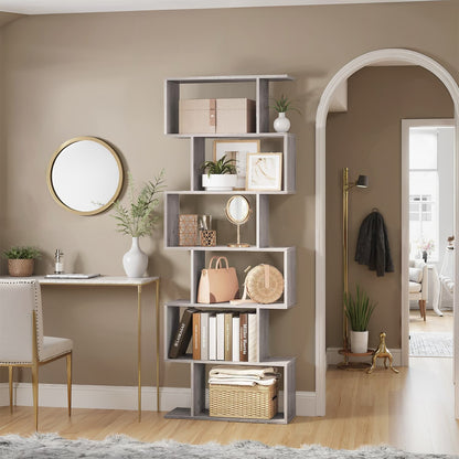 Bookshelf, 6-Tier Bookcase, Room Divider - image 20